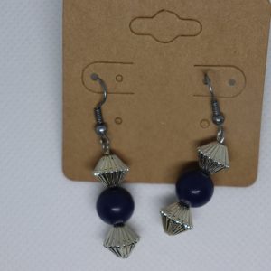 Blue and sliver earrings