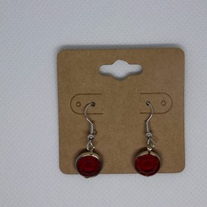 Red & Gold earrings