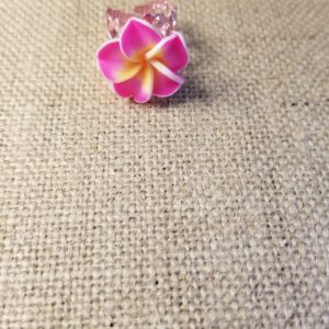 Pink Hawaiian Flower Ring